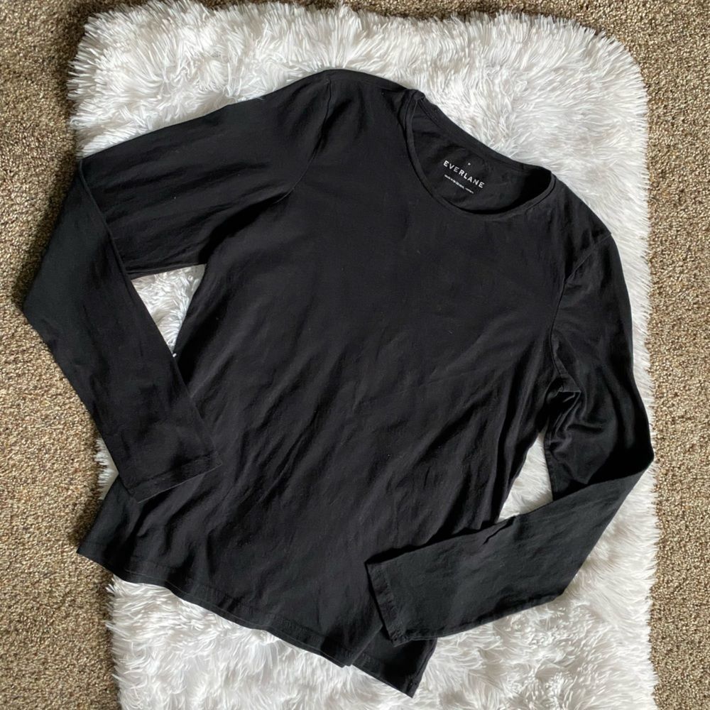 Everlane Black cotton Long Sleeve